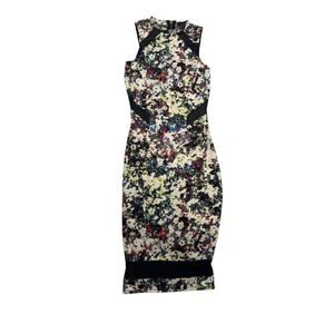 Material Girl Abstract Print Bodycon Dress SZ SM